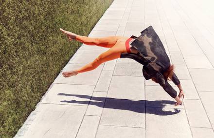 Impressive Fashion Portraits of Models Falling Down