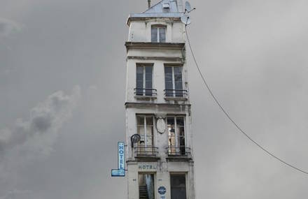 Poetic Flying Houses Photomontage by Laurent Chehere