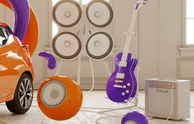 Colorful 3D Graphic Design by Federico Picci