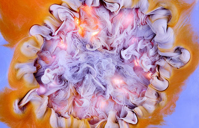 Colorful & Abstract Pictures of Dye Explosions