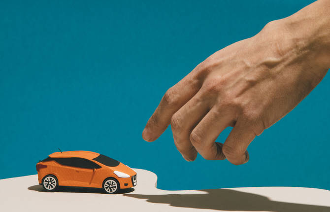 Adorable Miniature Car Replica Made in Paper