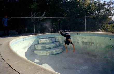 Beautiful Pictures of Skateboarders in Empty Swimming Pools in California