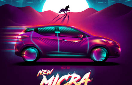 Sci-fi Pop Digital Illustration by Van Orton Design