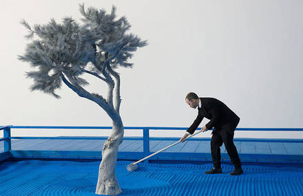 Blue Garden at High Museum of Art in Atlanta