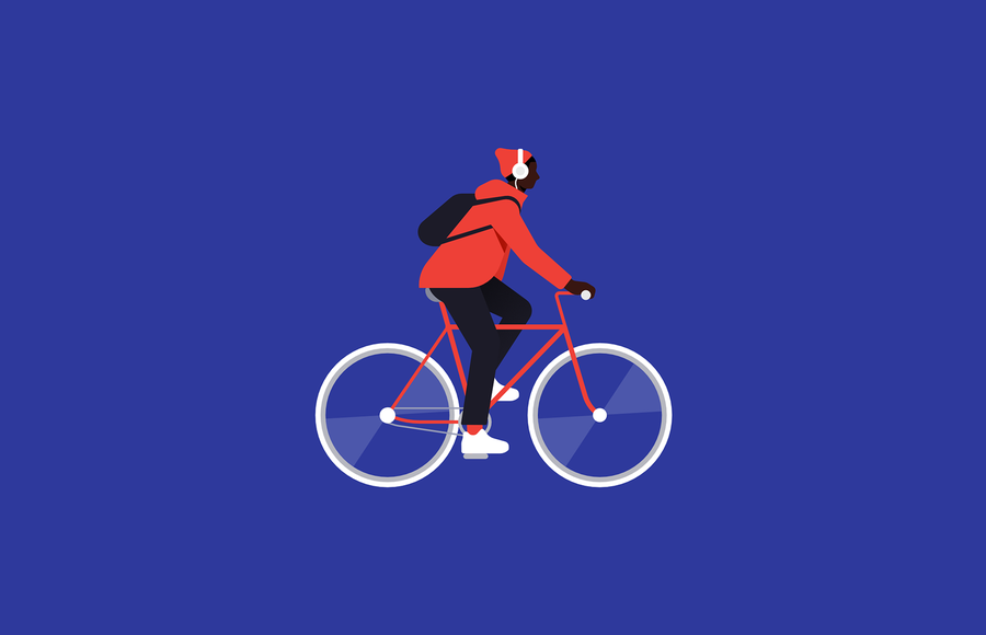 Colorful Flat Design Illustration by Justina Lei