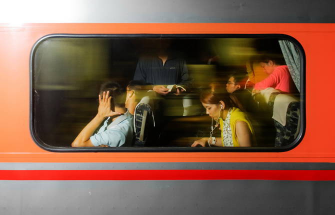 Brilliant Series of Trains and Passengers in Taiwan