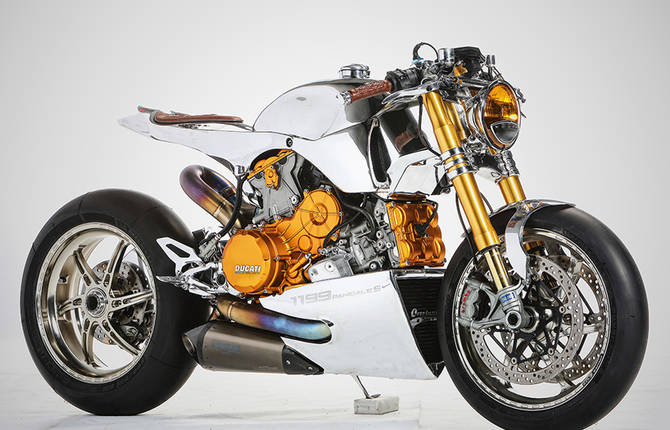 Ducati 1199 Polished Panigale by Ortolani Customs