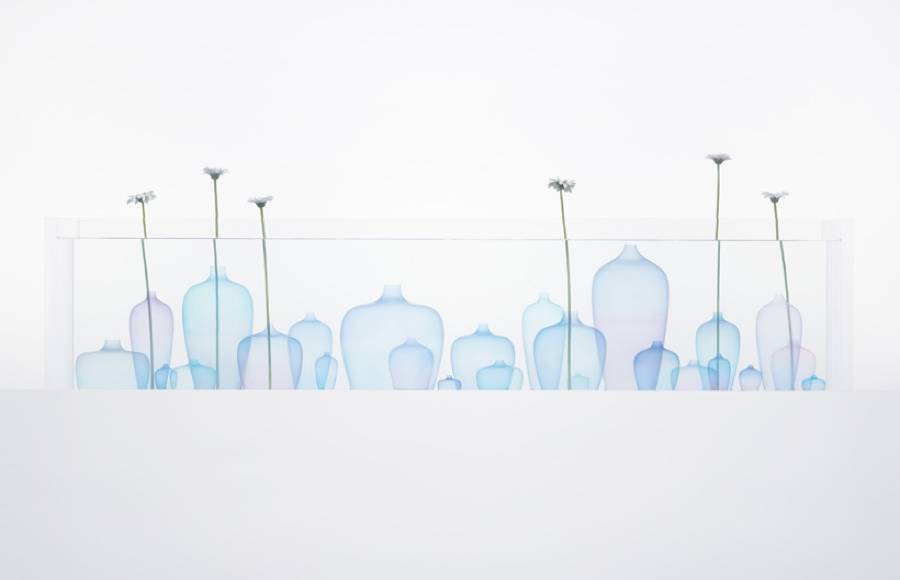 Poetic Jellyfish Vase Installation by Nendo