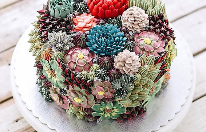 Delicious Flower and Terrarium Cakes