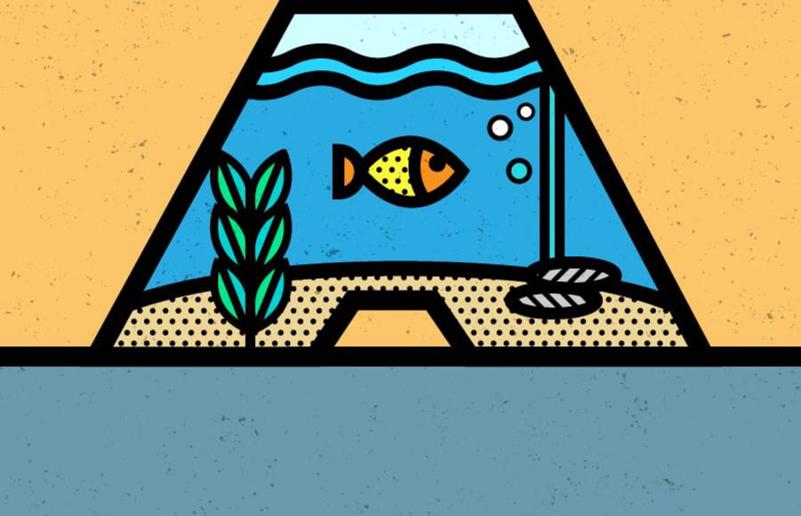 Playful Illustrations of Conceptual Alphabet