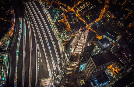 Aerial Pictures of London by Night