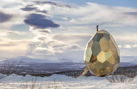 Amazing Egg-shaped Sauna in Kiruna