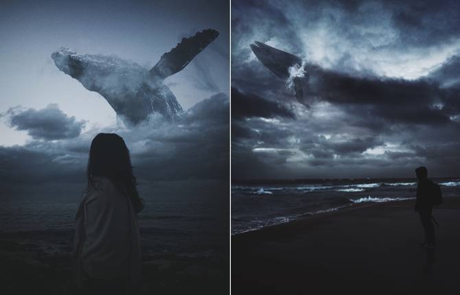 Surreal Collages Between Earth & Sea