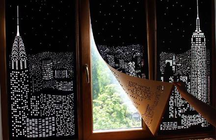 Magical Cut-out Curtains by HoleRoll