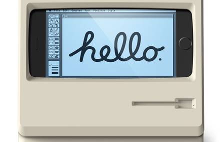 Turning an iPhone into a Vintage Macintosh