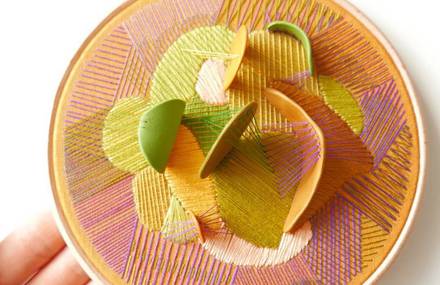 Colorful 3D Embroideries by Justyna Wolodkiewicz