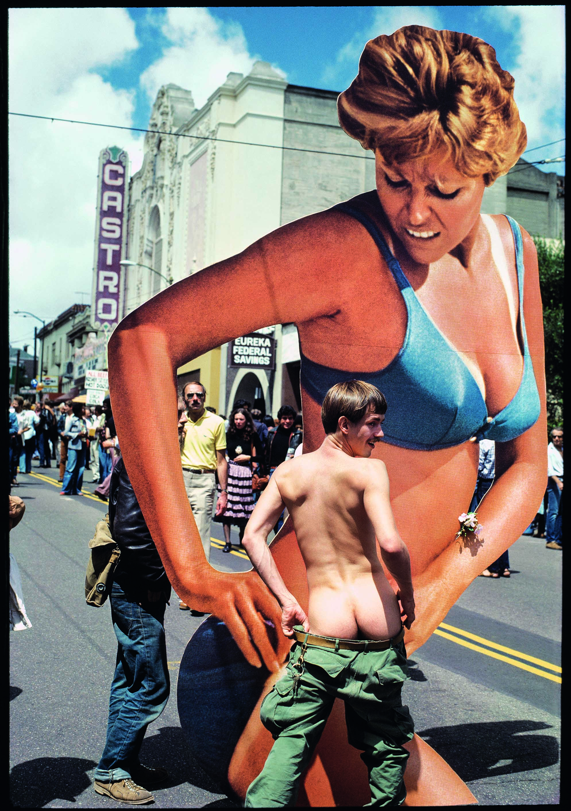 Castro Street Fair, 1975, San Francisco CA, moving art piece by