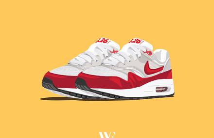 Lovely Sneakers Illustrations by Stanley Wong