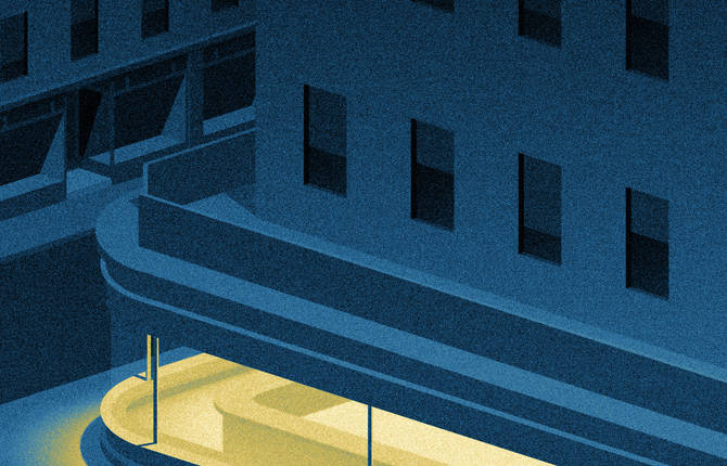 Digital Illustrations of City at Night