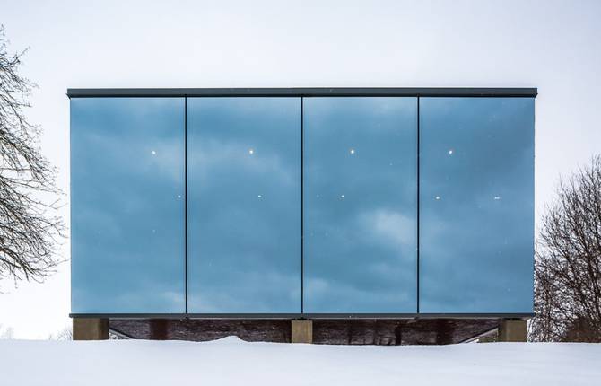 Beautiful Mirror Hotel Room in Estonia