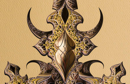 Stunning Laser Cut Paper Compositions by Eric Standley