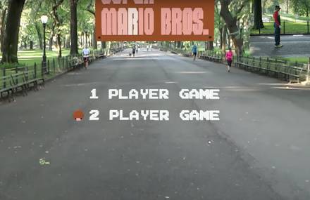 Super Mario Bros in Augmented Reality