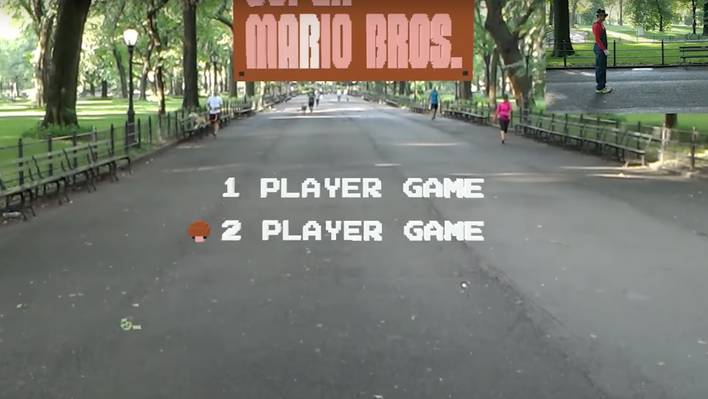 Super Mario Bros in Augmented Reality