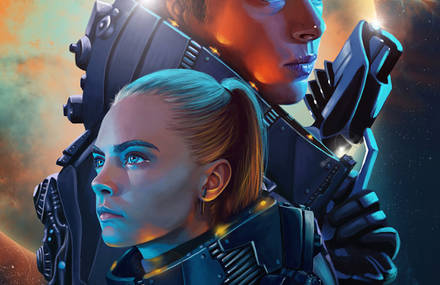 Amazing Valerian Illustration by Flore Maquin