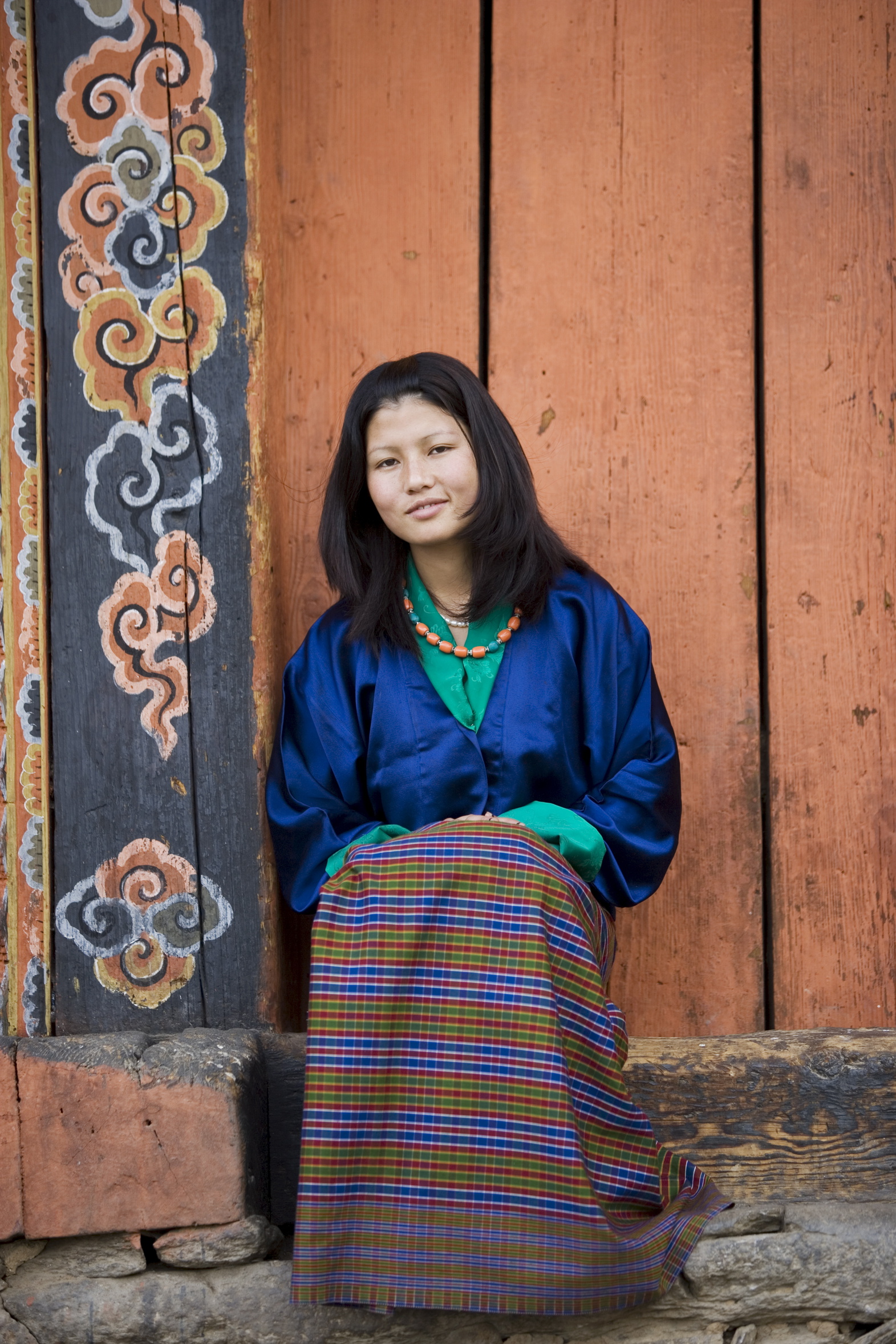 Bhutanese woman, Jankar, Bumthang, Bhutan, Asia