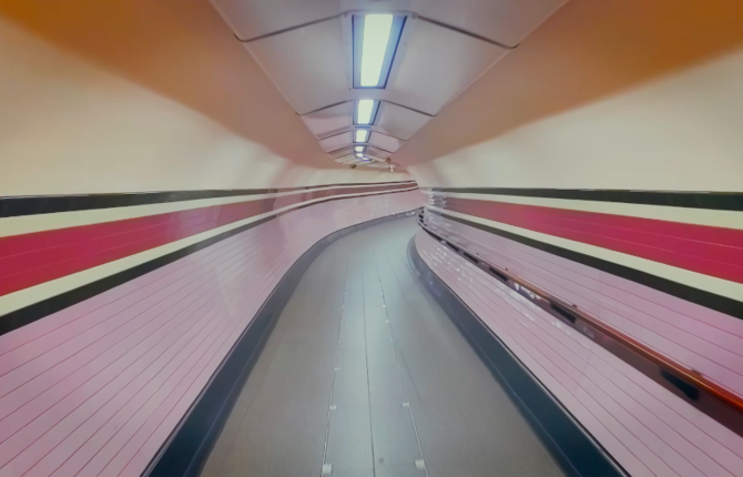 Mesmerizing Underground Tunnels in London