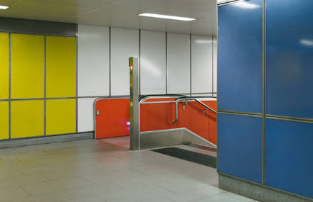 Minimalist Pictures of a Metro Station in Hamburg
