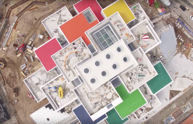 Amazing Drone Footage of the LEGO House in Denmark