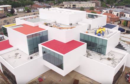 Amazing Drone Footage of the LEGO House in Denmark