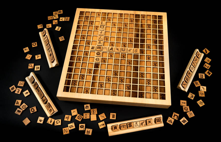 ETE – Wooden Scrabble Imagined with Brand Logos