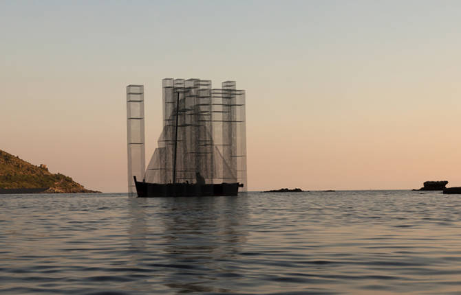 Ghostly Floating Installation by Edoardo Tresoldi