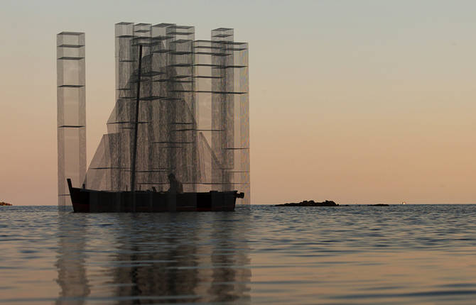 Ghostly Floating Installation by Edoardo Tresoldi