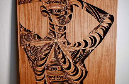 Mesmerizing Laser Cut Wooden Sculptures
