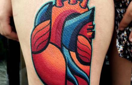 Cubic and Abstract Tattoos by Mike Boyd