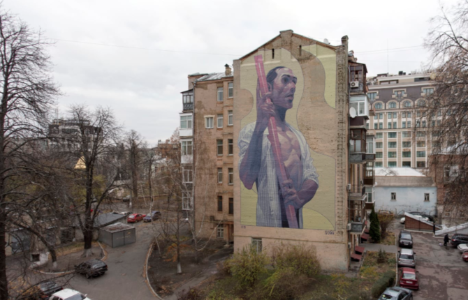 Gigantic Mural Artworks by Aryz
