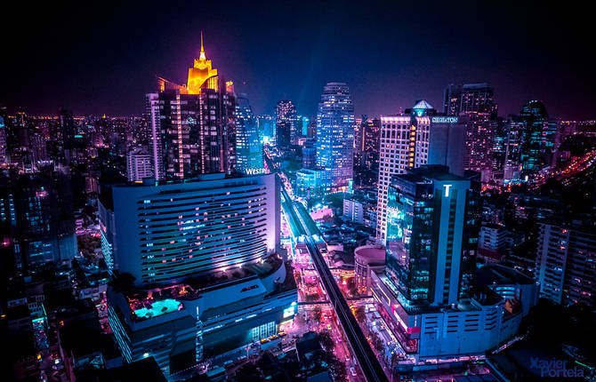 Marvelous Pictures of Bangkok at Night by Xavier Portela