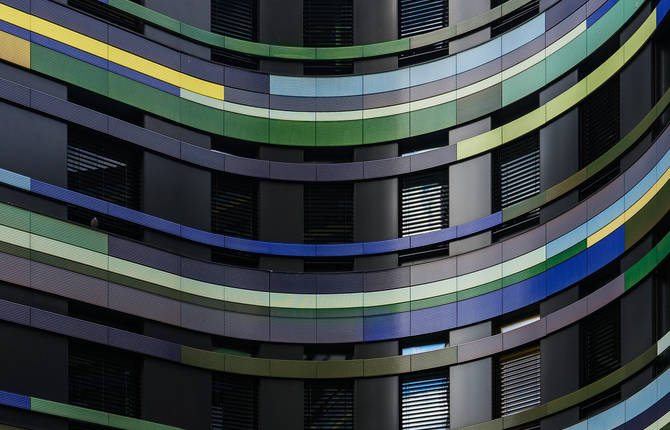 Colorful Architecture of a Building in Hamburg