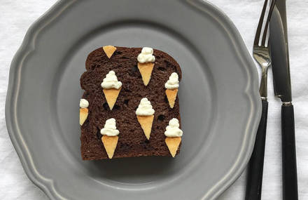 Adorable Toast Art by Eiko Mori