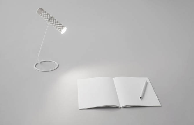 A Flashlight Made of Paper by Japanese Studio Nendo