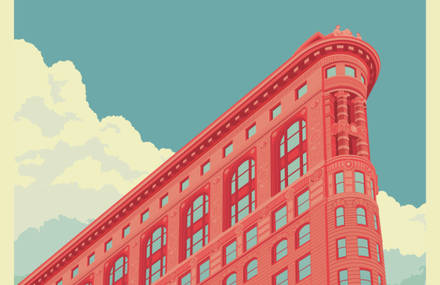 Colourful New York City Illustrations by Remko Heemskerk