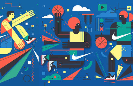 Nike Wall Mural by Neil Stevens