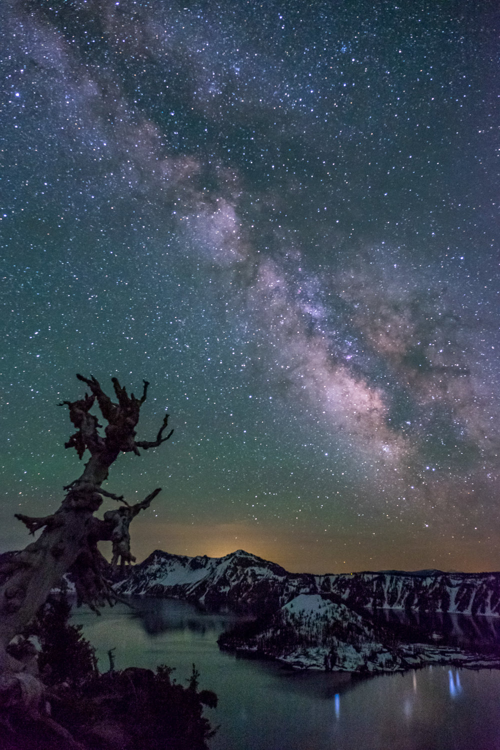 The night skies are incredible in Crater Lake.