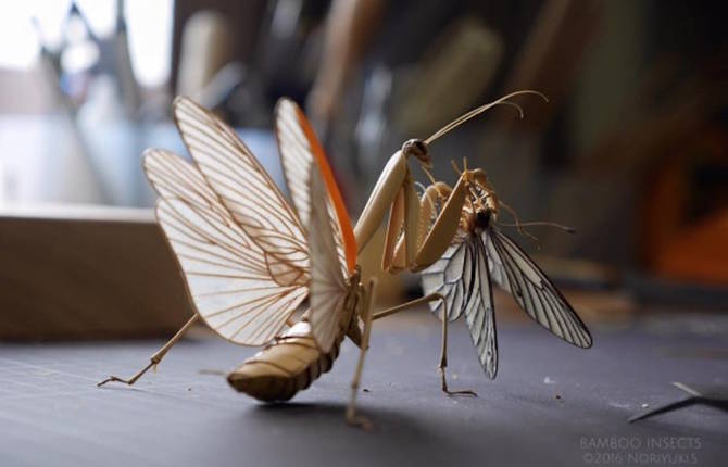 Realistic Bamboo Insects