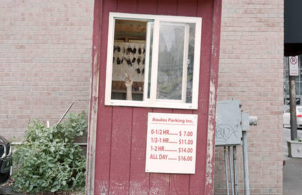 Pittsburgh Parking Lot Booths by Tom M Johnson