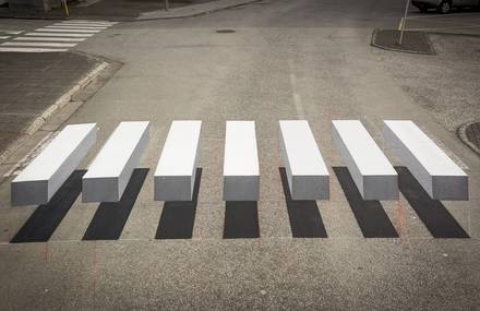 Incredible 3D Zebra Crossing in Iceland