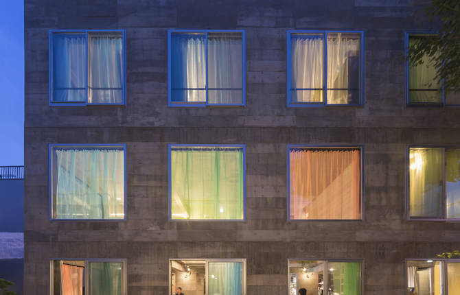 Rustic Hotel With A Colourful Touch in Osaka